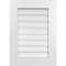 Ekena Millwork Vertical Surface Mount PVC Gable Vent: Functional, w/ 3-1/2"W x 1"P Standard Frame, 20"W x 28"H GVPVE20X2801SF - alternate 1